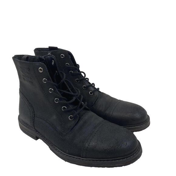 Clarks Black Leather Men's Boots - Picture 3 of 9